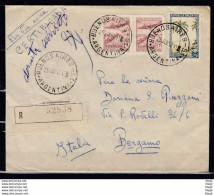 Recomandée Brief Van Buenos Aires Argentina Naar Bergamo (Italie) - Storia Postale
