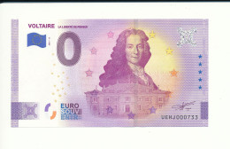 Billet Touristique 0 Euro - VOLTAIRE LA LIBERTE DE PENSER - UEHJ - 2021-11 - N° 733 - Autres & Non Classés