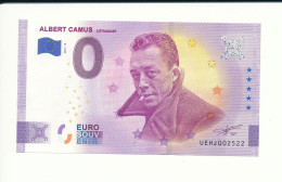 Billet Touristique 0 Euro - ALBERT CAMUS L'ETRANGER - UEHJ - 2021-12 - ANNIV - N° 2522 - Autres & Non Classés