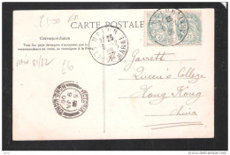 France Postcard Sent To Hong Kong Hongkong RECEIVING POSTMARK VICTORIA HONG-KONG 9 JA 1906 POSTED 8TH DEC FRANCE - Storia Postale