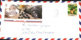 POLYNESIE SEUL SUR LETTRE POUR LA FRANCE 1991 - Covers & Documents