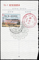 Turkey - 2010 - Old Travel Document Fee & Revenue Stamp On Passport Page Label / Vignette / Fiscal - USED - Cartas & Documentos