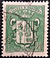 Andorre Français 1936 -1938 National Arms  Y&T N° 53 - Oblitérés