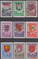 België 1940 - Mi:535/543, Yv:538/546, OBP:538/546, Stamp - XX - First Winter Aid Issue - Neufs