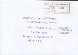 Hungary BUDAPEST 2006 Cover Brief Lettre Denmark ATM / Frama Label - Automaatzegels [ATM]