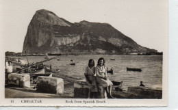 Gibraltar Animée Le Rock La Plage Espagnol Bateaux - Gibraltar