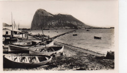 Gibraltar Animée Le Rock La Plage Espagnol Bateaux - Gibraltar