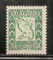 MARTINIQUE TAXE NEUF SANS TRACE DE CHARNIERE - Timbres-taxe