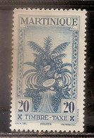 MARTINIQUE TAXE NEUF AVEC TRACE DE CHARNIERE SANS GOMME - Postage Due