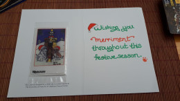 Christmas Card New With Folder New 2 Scans Rare - Natale