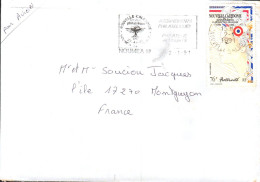 NOUVELLE CALEDONIE SEUL SUR LETTRE AVION POUR LA FRANCE 1991 - Cartas & Documentos