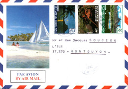 NOUVELLE CALEDONIE AFFRANCHISSEMENT COMPOSE SUR LETTRE POUR LA FRANCE 1994 - Briefe U. Dokumente