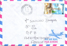 NOUVELLE CALEDONIE SEUL SUR LETTRE POUR LA FRANCE 1990 - Cartas & Documentos