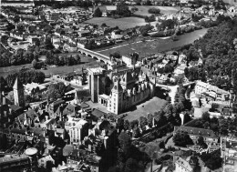 64-PAU-VUE DU CIEL LE CHATEAU D'HENRI IV ( XIV ES  ) ANCIEN PARLEMENT DE NAVARRE ET LE PONT SUR LE GAVE - Pau