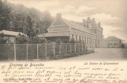 Environs De BRUXELLES - La Station De GROENENDAEL - Carte Circulé En 1902 - Watermaal-Bosvoorde - Watermael-Boitsfort