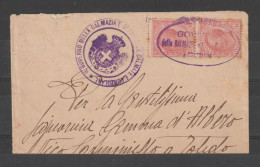 REGNO: 1919  BUSTINA  ACCORCIATA 10 C. COPPIA - ANN. "RR POSTE - GOVERNO DELLA DALMAZIA E IS. DALMATE E CURZOLANE" RRR - Dalmatië