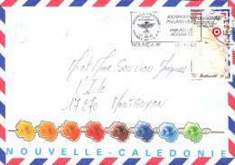 NOUVELLE CALEDONIE SEUL SUR LETTRE AVION POUR LA FRANCE 1990 - Covers & Documents