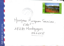 NOUVELLE CALEDONIE SEUL SUR LETTRE AVION POUR LA FRANCE 1989 - Covers & Documents