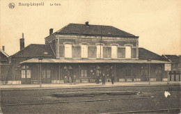 BOURG-LEOPOLD - La Gare - Carte Circulé Vers SCHAERBEEK - Leopoldsburg (Camp De Beverloo)