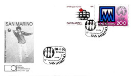 SAN MARINO - 1990 12^ Coppa Europea Individuale Bocce Bowling (birilli) Su Busta Faip - 10489 - Bowls