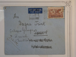 AS 19 AUSTRALIA  BELLE LETTRE RR  1947 SYDNEY A PARIS HOTEL REDISTR. A DRAVEIL FRANCE++ +AFFRAN. PLAISANT+++ - Storia Postale