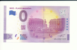 Billet Touristique 0 Euro - NICE - PLACE MASSENA - UEJV - 2021-2 - N° 1039 - Autres & Non Classés