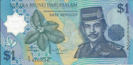 BRUNEI   -  1  Dollar   1996   -- UNC --  Polymer - Brunei