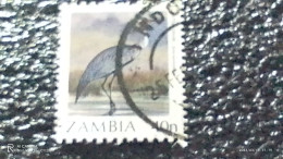 ZAMBİYA-  1987-     40N  BİRDS   USED - Used Stamps