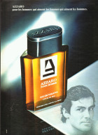 PUB PARFUM    " AZZARO " 1979 ( 2 ) - Sin Clasificación