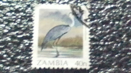 ZAMBİYA-  1987-     40N  BİRDS   USED - Used Stamps