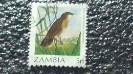 ZAMBİYA-  1987-     5N  BİRDS   USED - Gebruikt