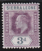 Sierrs Leone    .    SG   .    91 W  (2 Scans)      .    *     .     Mint-hinged - Sierra Leona (...-1960)