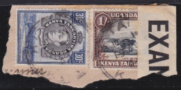 Kenya ,Uganda&Tanganyika     .    SG    .    2 Stamps  --  EXAMINER  ----       .      O        .    Cancelled - Kenya, Uganda & Tanganyika