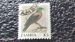 ZAMBİYA-  1991     5K  BİRDS   USED - Oblitérés