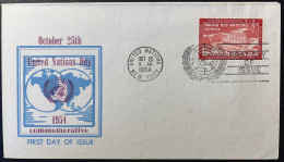 COVER / ONU United Nations FDC NEW YORK 1954 - Cartas & Documentos