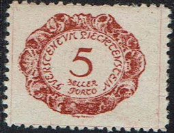 Liechtenstein 1920, MiNr.: 1, Porto Postfrisch - Strafportzegels