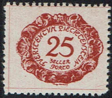 Liechtenstein 1920, MiNr.: 5, Porto Postfrisch - Taxe