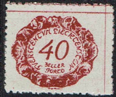 Liechtenstein 1920, MiNr.: 7, Porto Postfrisch - Strafportzegels