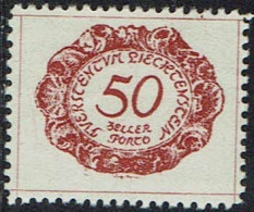 Liechtenstein 1920, MiNr.: 8, Porto Postfrisch - Postage Due