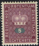 Liechtenstein 1950, MiNr.: 35, Dienstmarken Postfrisch - Dienstzegels