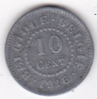 Belgique 10 Centimes 1916,  Albert Ier – Occupation, En Zinc , KM# 81 - Deutsche Besatzung 1915-1918