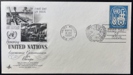 COVER / ONU United Nations FDC NEW YORK 1959 ECONOMIC COMMISSION FOR EUROPE - Brieven En Documenten