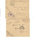 MAROC - 2 LETTRES CORPS DE DEBARQUEMENT DE CASABLANCA -REGIEMENT D'ARTILLERIE - ANNEE 1907-1908 - Cartas & Documentos