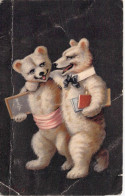 [-45%] Animaux - Ours Déguisés - Professeur - Ecole - Tampon Spécial  - Carte Postale Ancienne - Gekleidete Tiere