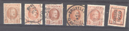 BE 0444  -  Belgique  :  COB 192  (o)   6 Teintes - 1922-1927 Houyoux