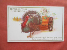 Embossed   Thanksgiving    Turkey Cart          Ref 5973 - Giorno Del Ringraziamento