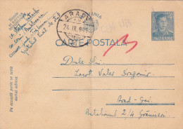 Romania, 1941, WWII Military Censored CENSOR ,POSTCARD STATIONERY, POSTMARK  ARAD - 2. Weltkrieg (Briefe)