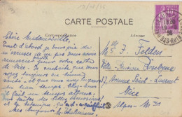 CP "Nid De Cigognes" Obl. Haguenau Pl De La Gare Le 19/8/36 (tarif 21/4/30) Sur N° 281 40c Paix - 1932-39 Paix