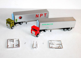 CAMION POIDS LOURD 1/87 NPT NORTHERN PACIFIC & BURLINGTON TRACTEUR SEMI REMORQUE - AUTOMOBILE MINIATURE (1712.77) - Schaal 1:87