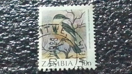 ZAMBİYA-  1987     10N  BİRDS   USED - Used Stamps